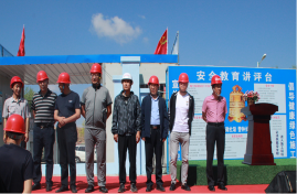 2020年6月30日武川县帝锦城项目安全文明标准化示范工地现场观摩会